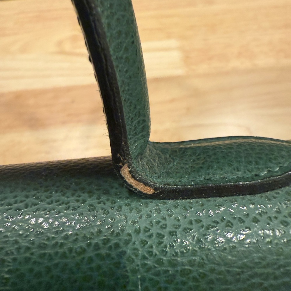 Vintage Coach Madison Biltmore Emerald Green Leather Purse (J7E-4427) - Picture 6 of 11